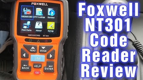 How To Use Foxwell NT301 OBD2 Code Reader - Check Engine Light