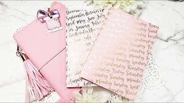 CRAFT WITH ME Dollar Tree Planner DIY Hack Inserts for B6 Traveler