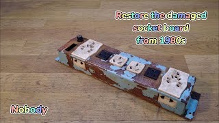 Restore The Damaged Socket Board From 1980S