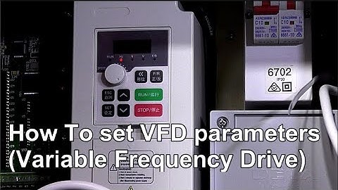 How To set up VFD parameters (Variable Frequency Drive) CNC [Episode 16]