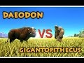 Daeodon VS Gigantopithecus || ARK: Survival Evolved || Cantex