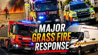 LFB Rush To Serious Grass Fire In Romford London | LFBs Busiest Day Of 2026
