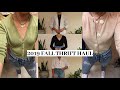 VINTAGE | THRIFT HAUL & TRY ON | FALL 2019 - Cardi as a shirt vibez