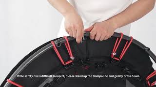 How to insert safety pins?