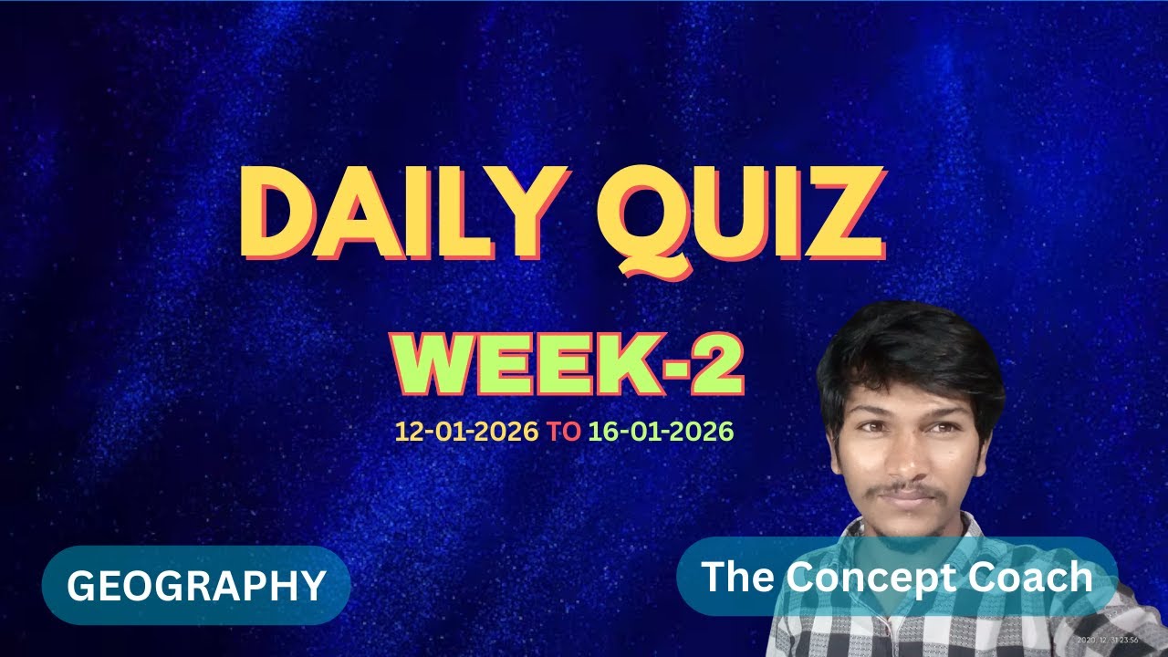 Daily Quiz Answers Explained | Landforms of Andhra Pradesh | Class 6 Geography