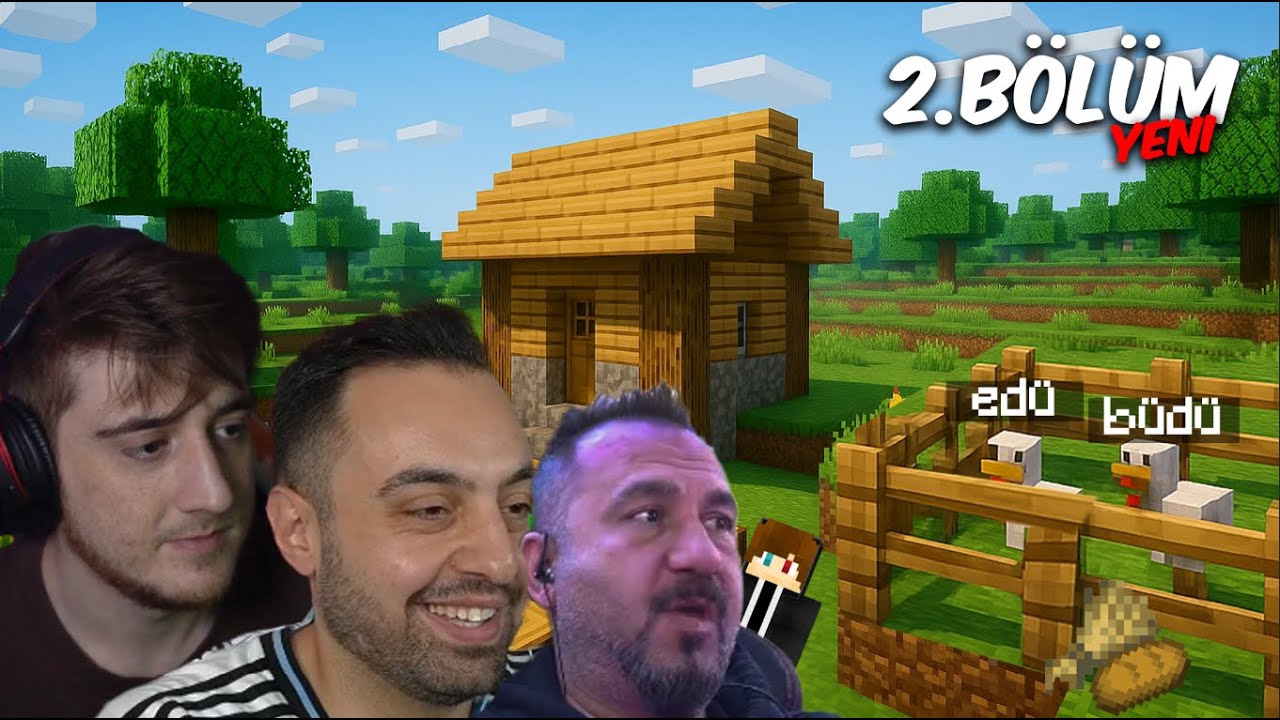 YENİ GARDAŞLAR EDİ İLE BÜDÜ EKİP MİNECRAFT ÖĞRENİYOR ama HARDCORE ! 2.Bölüm