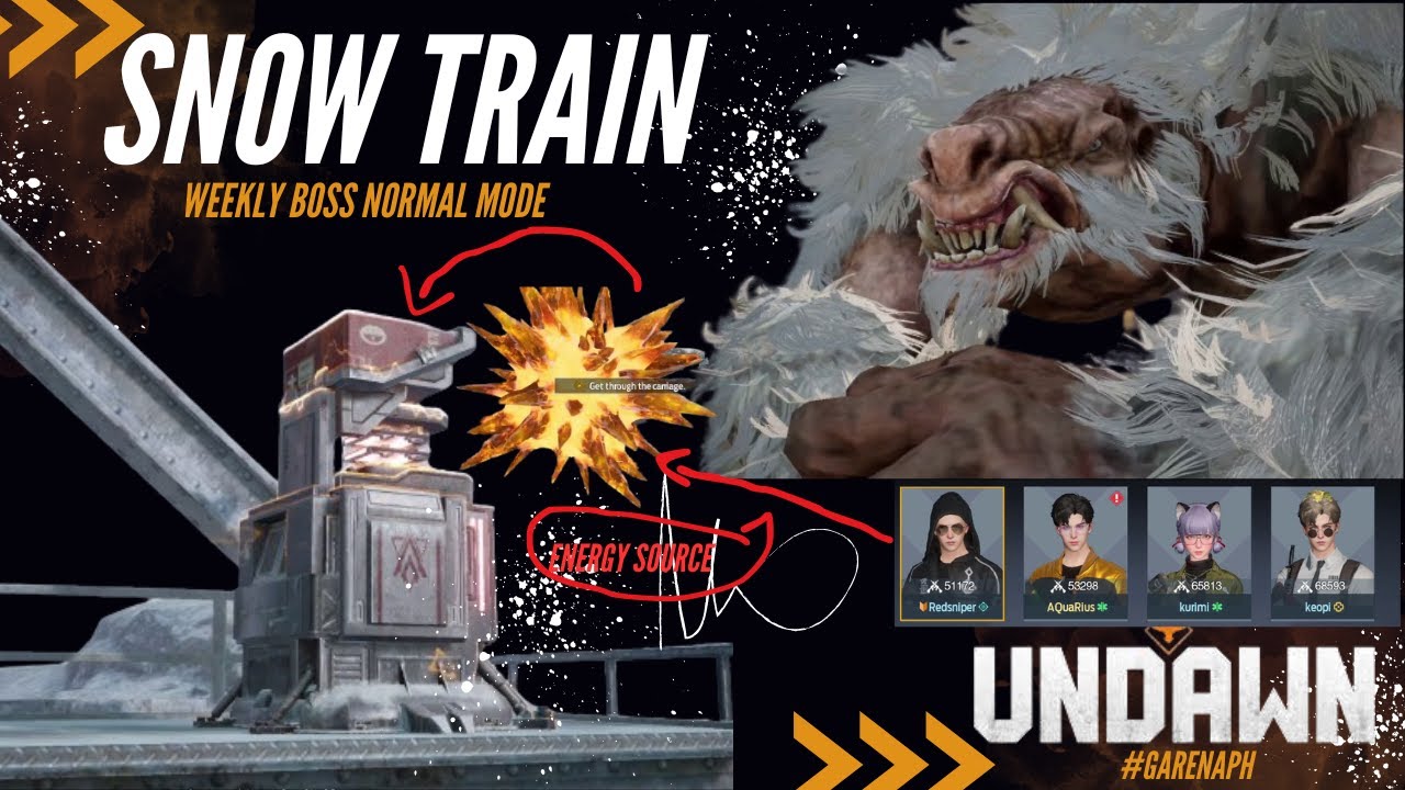 Tara subukan natin to bagong mission ni Undawn! Snow Train Weekly BOSS (normal mode)