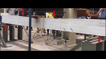 Reinforced Concrete Beam Flexural Failure Test