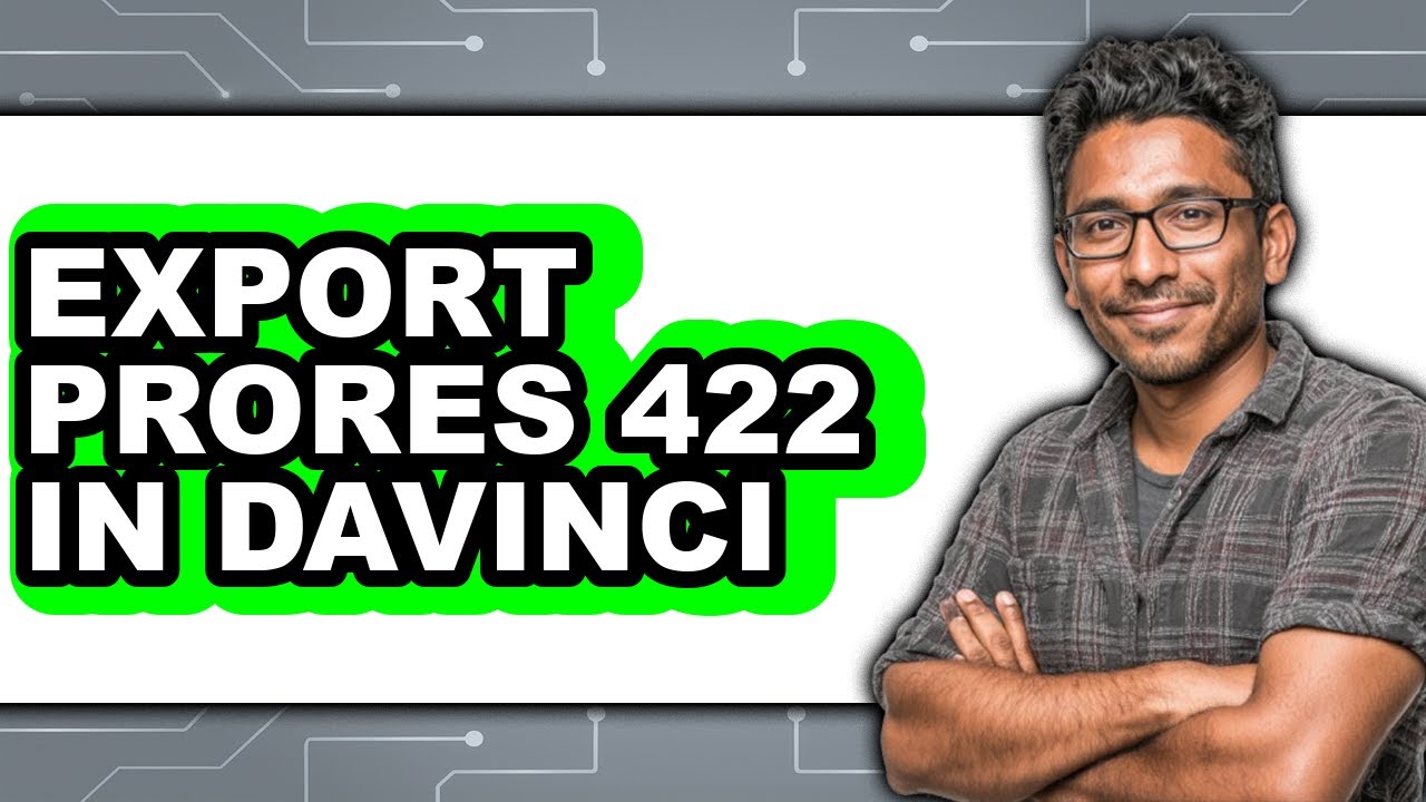 How to Export Prores 422 in Davinci (only Way)