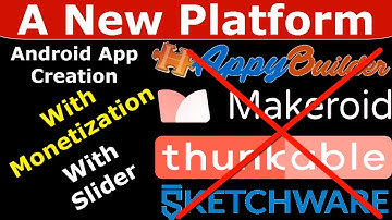 A New Platform to create drop & drag Android App like Thunkable, AppyBuilder and Makeroid.io
