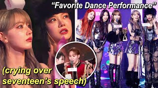 Sakura & Eunchae CRIED over Seventeen's speech, LE SSERAFIM won Fav. Dance Performance | MAMA 2023