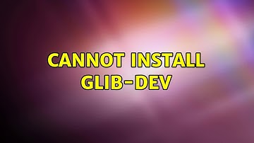 Ubuntu: Cannot install glib-dev