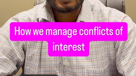 Managing conflicts of interest