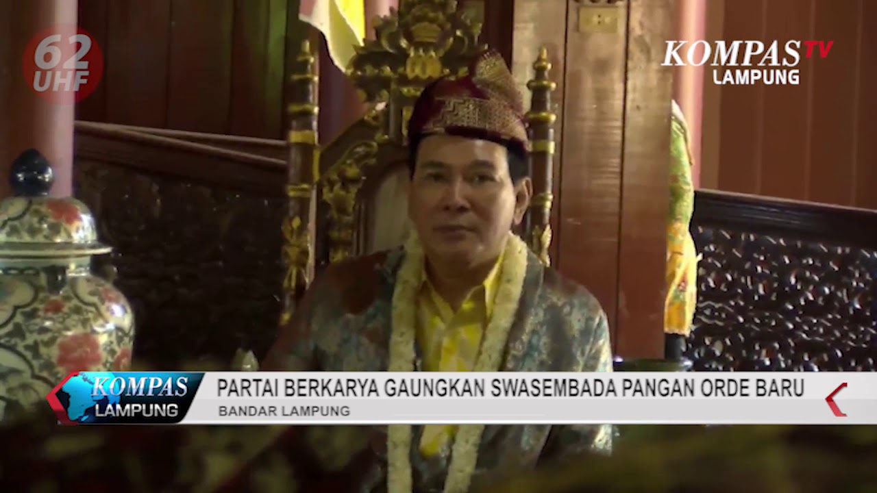 PARTAI BERKARYA GAUNGKAN SWASEMBADA PANGAN ORDE BARU