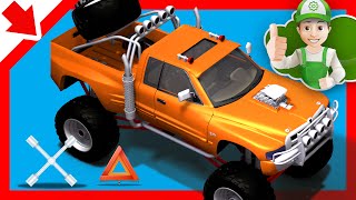 Monster Ttruck. Handy Andy makes a monster truck - Little Smart Kids
