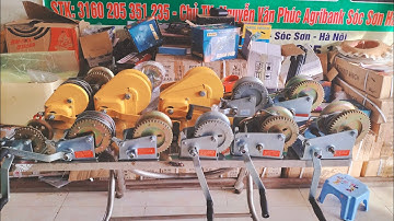 tời tự hãm. tời quay tay giá rẻ, tời rạp cưới, tời nâng hạ vật liệu xây dựng. tời cáp#tời_tự_hãm