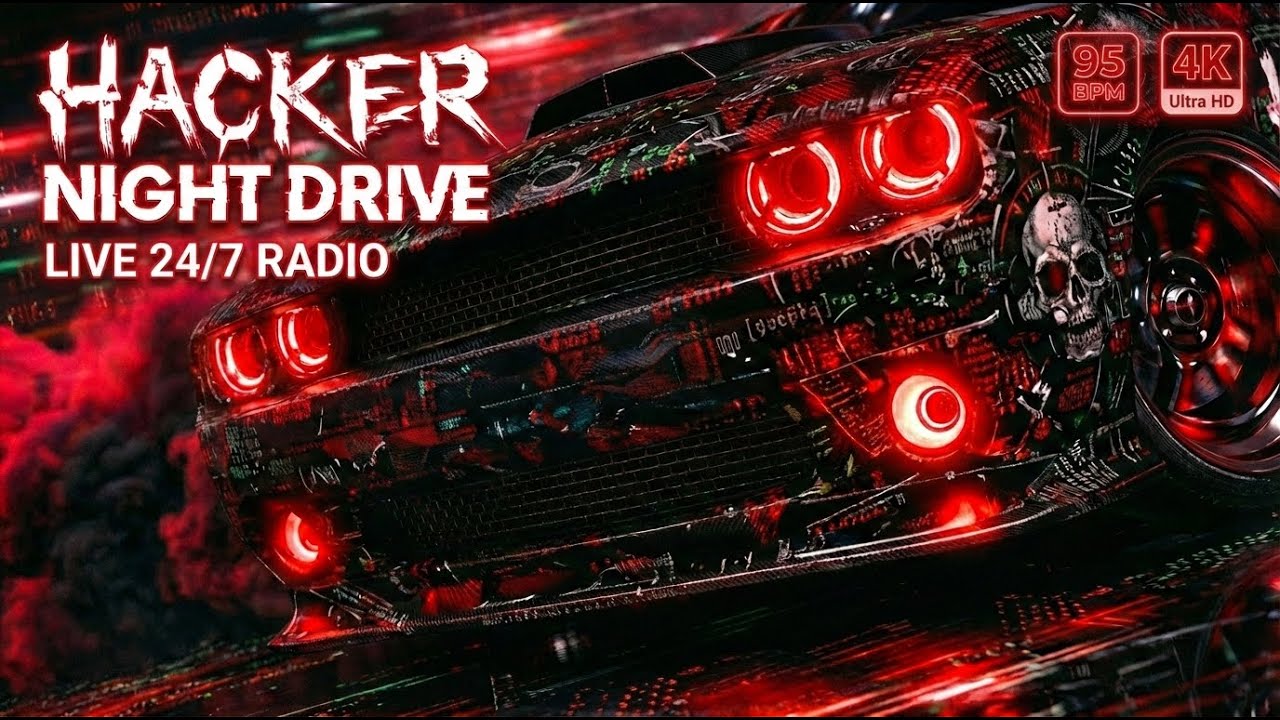 Hacker Night Drive Radio 🔴💻 | Cyberpunk Ambient Flow LIVE 24/7