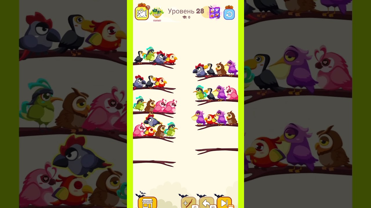 bird sort color puzzle game 