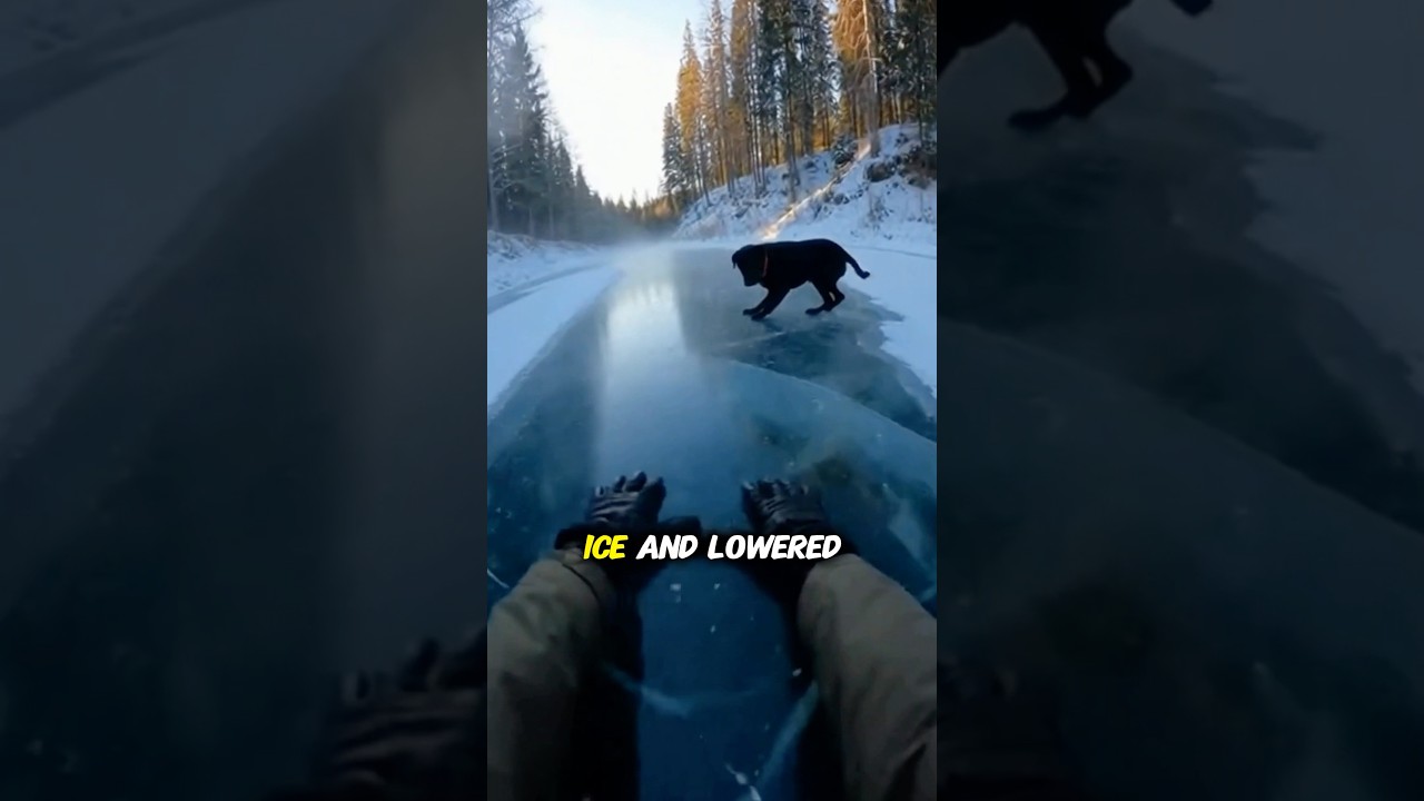 The Ice Started Cracking Beneath the Dog
