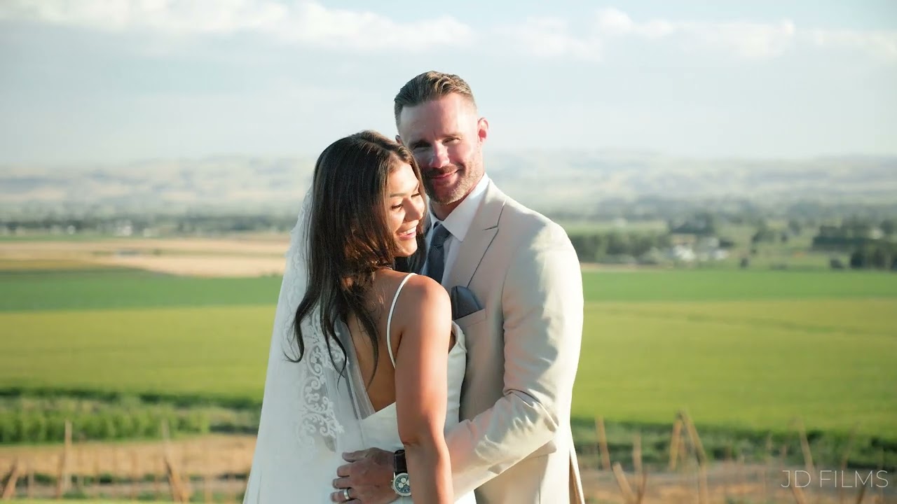 Garman Hill Luxe Poolside Wedding Editorial 4K Idaho Wedding Venue