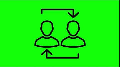 Animated Exchange Icon on Green Screen With Pop-up Sound