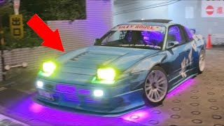 夜の渋谷に改造車が集結‼️JDM, 外車, スーパーカー, 旧車など‼️