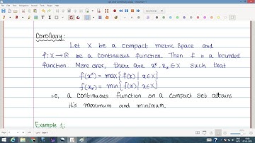 Compact Sets and Continuity