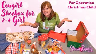 Cowgirl Shoebox for a 2-4 Girl for Operation Christmas Child