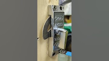 The sliding door also has a special lock! #tricks #tips #tutorials #craft #bushcraft #handmade #diy
