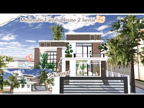 BAGI - BAGI ID" Minimalis Family House 2 lantai 3 kamar [Id bisa di Sv+edit] SAKURA SCHOOL SIMULATOR