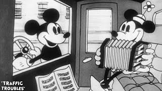 Traffic Troubles 1931 Disney Cartoon Short Film Mickey Mouse, Minnie Mouse Animation Review