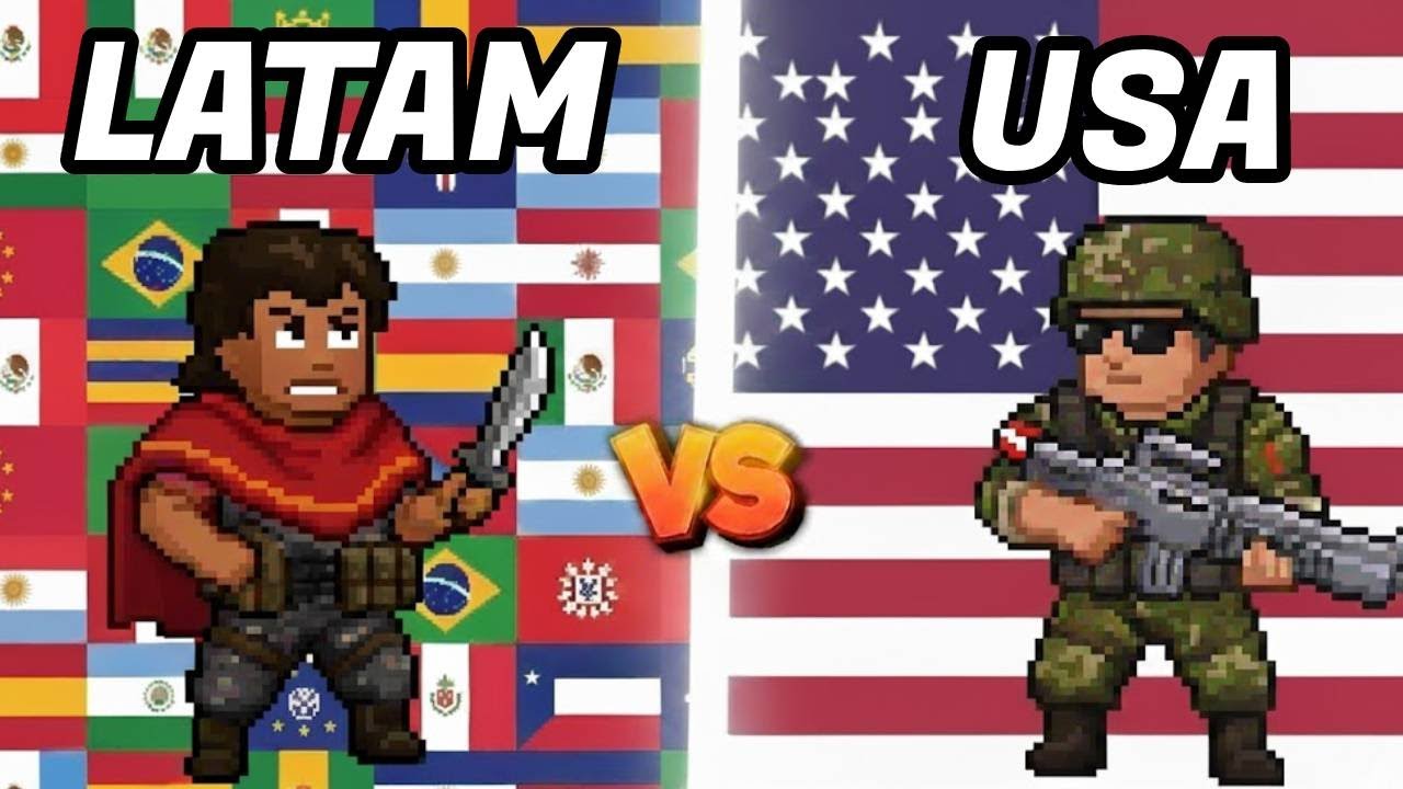 LATINOAMERICA💪🏽 vs ESTADOS UNIDOS⭐¿Quién Ganará? - WorldBox Simulator🌐