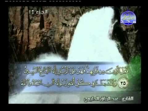 ختمة الأجزاء الشيخ عبد الرزاق الدليمي الجزء 14