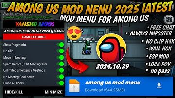 Among us Mod Menu v2024.10.29 Free chat Always Imposter, unlock all - among Us Mod apk 2025 Vansho