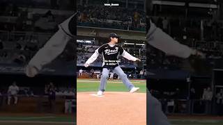 Seungmin Throwing His First Pitch For Team Korea And The Los Angeles Dodgers Stray Kids