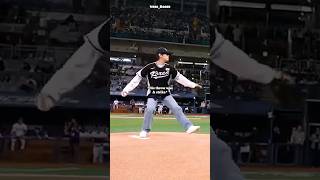 Seungmin Throwing His First Pitcu For Team Korea and the Los Angeles Dodgers || Stray kids