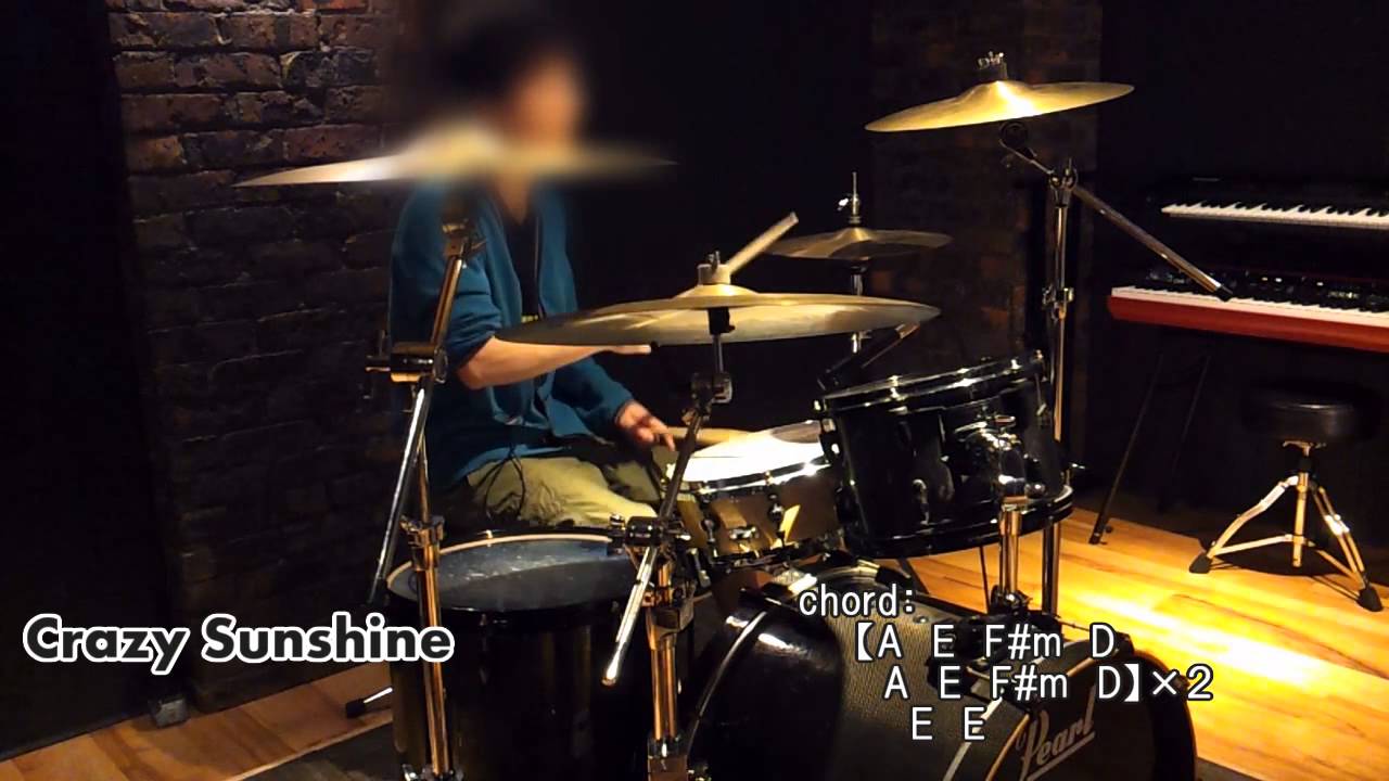 【the pillows】Crazy Sunshine Drums cover YouTube