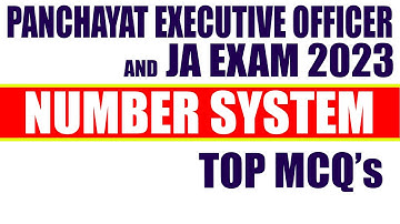 Number System for PEO And Junior Assistant 2023 | PYQs |
