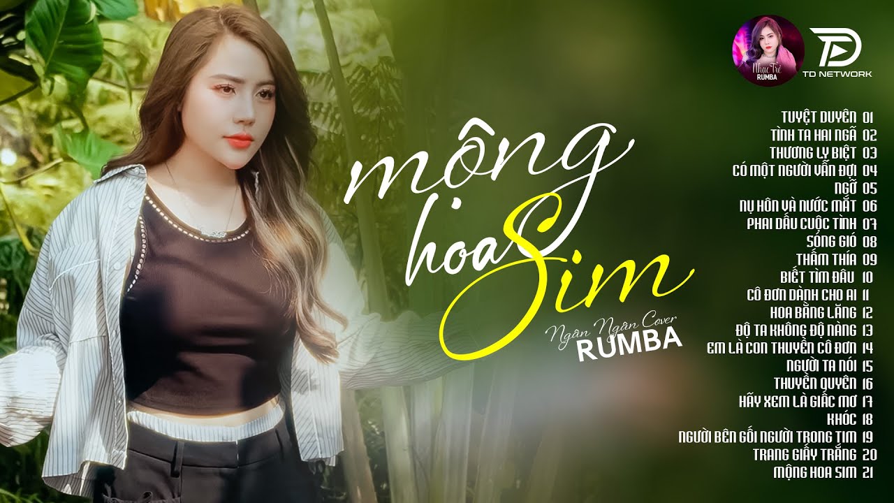 MỘNG HOA SIM, THƯƠNG LY BIỆT - ALBUM RUMBA XUẤT SẮC NHẤT 2025 - NGÂN NGÂN COVER CỰC HÓT