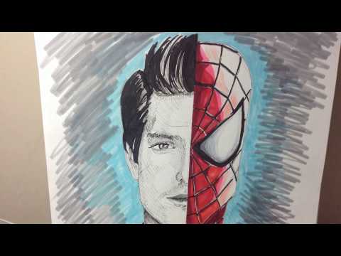 Amazing Spider Man 2 Drawing Andrew Garfield By King Anatta