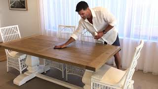 The Care Cover Indoor Timber Protection Cream Demo and Results