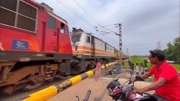 Rarest Scene : Double Wap5 Hauling Intercity Express Dangerous Aggressive Moving at Railgate