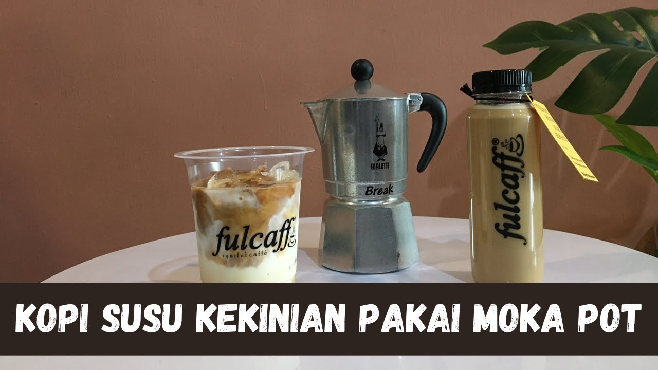 CARA MEMBUAT KOPI SUSU GULA AREN MEMAKAI MOKA POT TANPA MESIN KOPI ESPRESSO