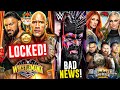  wrestlemania 41 main event locked roman reigns vs the rock  demon balor bad news raw wwe news