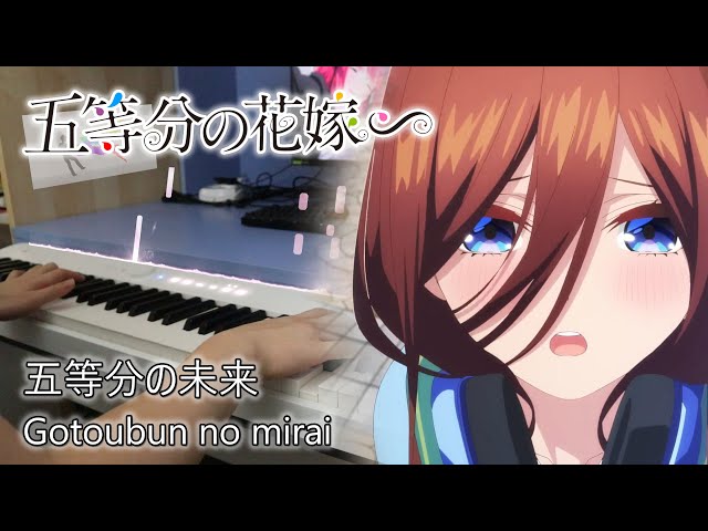 Gotoubun no Hanayome ∬ (Season 2) OP - Gotoubun no Katachi - EASY Piano  Tutorial 