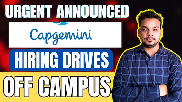 Capgemini New Hiring Announced | Revature Hiring | Off Campus Drive | 2025 , 2024 Batch Hiring