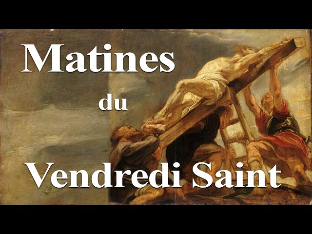 Watch Matines du Vendredi Saint — Écône on YouTube.