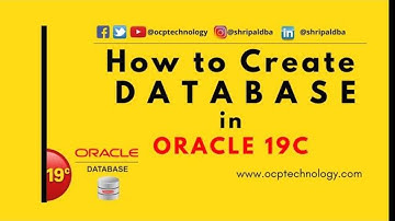 How to create database in oracle 19c step by step