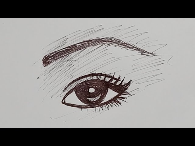 Drawing of an Eye with Pen and Markers. | PeakD