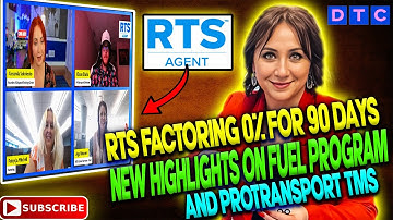 RTS Factoring 0% for 90 days, Fuel program and ProTransport TMS #rts #factoring #dispatchingtrucks